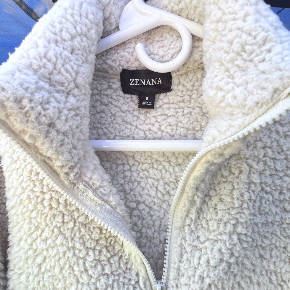 Zenana Sherpa Jacket Women's Sz Small - Picture 4 of 6